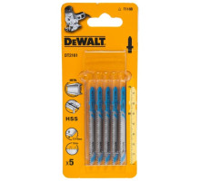 Пилка по металлу HSS 76х50х2х6 мм, T118B, 5 шт. DEWALT DT2161