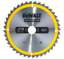 Пильный диск CONSTRUCT (216х30 мм; 40 ATB) DEWALT DT1953