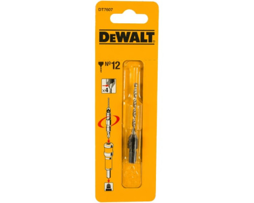 Сверло пилотное и зенкер №12 по дереву DEWALT DT 7607