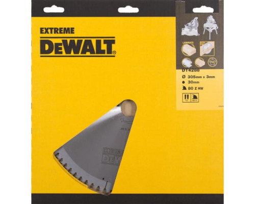 Диск пилн DEWALT DT 4288 S40, 305х30х2,2,пр3мм,80зуб,д/шп,ал,пл