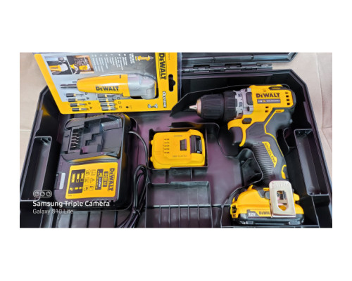Компактная дрель-шуруповерт DEWALT 12 В XR DCD701D2-QW