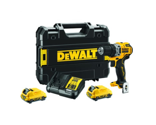 Компактная дрель-шуруповерт DEWALT 12 В XR DCD701D2-QW