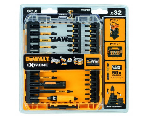 Набор бит и насадок FLEXTORQ 32 шт DEWALT DT70747T-QZ