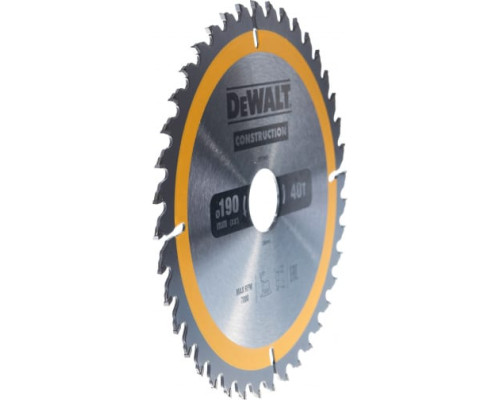 Пильный диск CONSTRUCT (190х30 мм; 40 ATB) DEWALT DT1945