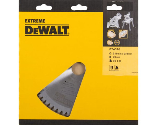 Пильный диск по дереву Extreme (216х30 мм) DEWALT DT4370