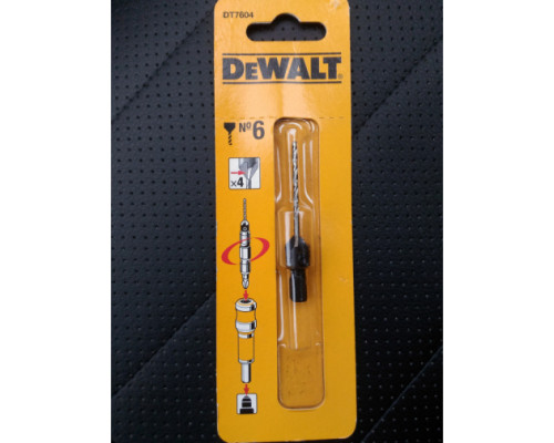Сверло пилотное 2,38 мм с зенкером для шурупов 3 мм, размер №6 DEWALT DT 7604