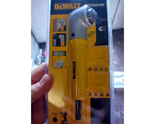 Угловая насадка ударная IMPACT + биты (9 шт.) DEWALT DT71517T