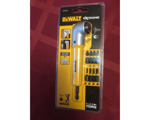 Угловая насадка ударная IMPACT + биты (9 шт.) DEWALT DT71517T