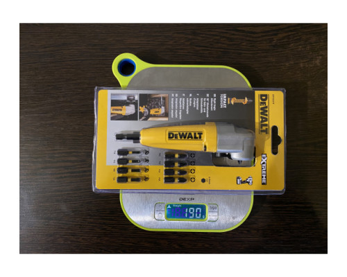 Угловая насадка ударная IMPACT + биты (9 шт.) DEWALT DT71517T