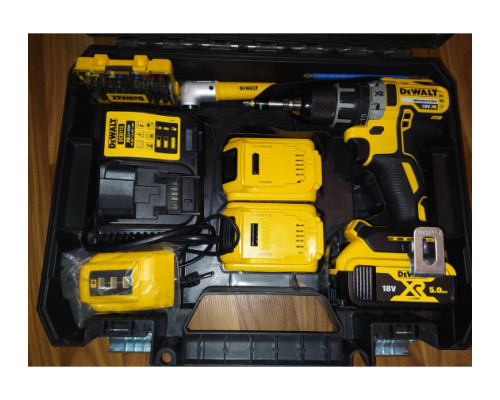 Угловая насадка ударная IMPACT + биты (9 шт.) DEWALT DT71517T