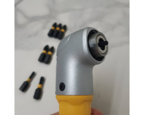 Угловая насадка ударная IMPACT + биты (9 шт.) DEWALT DT71517T