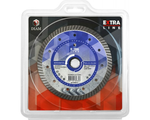Диск алмазный Turbo Железобетон Extra Line (150х22.2 мм) Diam 000610