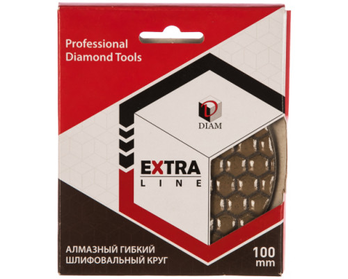 Круг алмазный гибкий шлифовальный АГШК Extra Line (100х2 мм; №30; сухая) Diam 000563