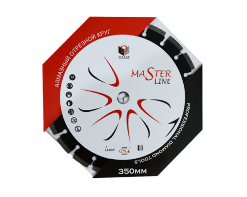 Круг алмазный сегментный 1A1RSS Master Line (350х25.4 мм) по асфальту Diam 000489