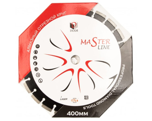 Круг отрезной по асфальту Master Line (400х3х10х25.4 мм) Diam 000528 Круг отрезной по асфальту Master Line (400х3х10х25.4 мм) Diam 000528