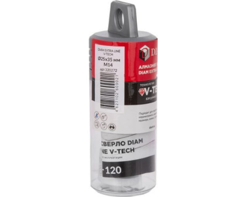 Сверло алмазное Extra Line V-TECH (25x35 мм; М14) DIAM 320272 Сверло алмазное Extra Line V-TECH (25x35 мм; М14) DIAM 320272