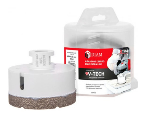 Сверло алмазное Extra Line V-TECH (80x35 мм; М14) DIAM 320278 Сверло алмазное Extra Line V-TECH (80x35 мм; М14) DIAM 320278