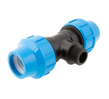 Тройник с наружной трубной резьбой (40 мм x1” x 40 мм) Джилекс 9445