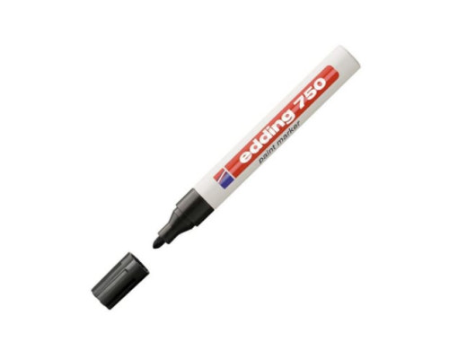 Лаковый маркер Edding пеинт E-750/1 черный, 2-4 мм 57817