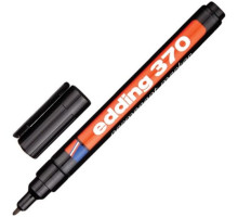 Перманентный маркер Edding E-370/1 черный, 1 мм, круглый наконечник 35737