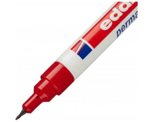 Перманентный маркер Edding E-404/2 красный, 0.75 мм, круглый наконечник 87137