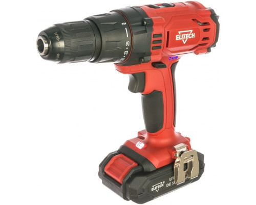 Аккумуляторная дрель-шуруповерт Elitech ДА 18СЛ2 191617