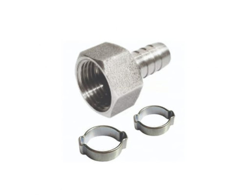 Переходник (1/4"F - елочка 6 мм; два обжимных кольца 6х11 мм) Elitech 0704.025200 Переходник (1/4"F - елочка 6 мм; два обжимных кольца 6х11 мм) Elitech 0704.025200