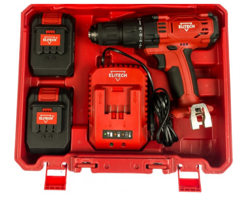 Аккумуляторная дрель-шуруповерт Elitech ДА 18СЛ2 191617