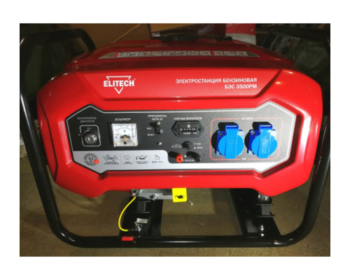Бензиновый генератор Elitech БЭС 3500РМ
