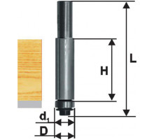 Фреза кромочная прямая (12.7х25 мм; хвостовик 8 мм) по ДСП Энкор 28053