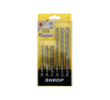 Набор буров 6 шт. (SDS+) Энкор 10996