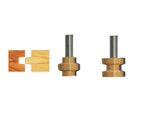 Набор фрез пазо-шиповых (2 шт; 38.1x28.6 мм; хвостовик 12 мм) Энкор 10603