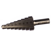 Сверло ступенчатое (6-20 мм; 8 ступеней; шаг 2 мм; ход 4.5 мм) по металлу Энкор 21620