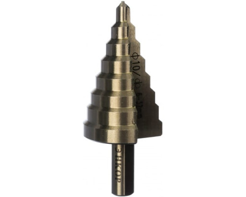 Сверло ступенчатое (6-32 мм; 8 ступеней; ход 4.5 мм) по металлу Энкор 21632