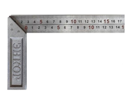 Угольник Энкор 300 мм с чугунным основанием 1/6/120 10859