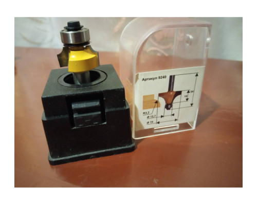 Фреза кромочная калевочная (19х10 мм; R 3.2 мм; хвостовик 8 мм) по дереву Энкор 9240