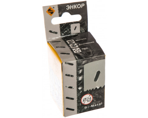 Коронка по металлу (24 мм; Bi-Metal М3) Энкор 24124