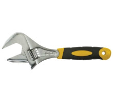 Ключ разводной Гранд (CrV, узкие губки, увеличенный захват, прорезинная ручка, 200 мм) FIT HQ 70192