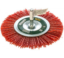 Корщетка-колесо (100 мм; нейлон) для дрелей FIT IT 38610