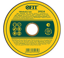 Круг зачистной по металлу (180x6x22 мм) FIT 39534