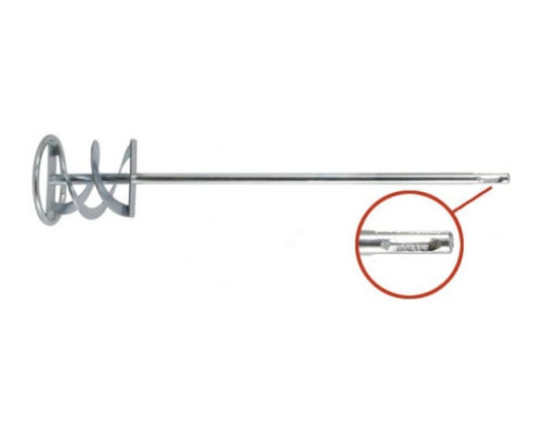 Мешалка металлическая оцинкованная Профи (100х600 мм; SDS-plus) для дрелей FIT IT 04260