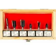 Набор фрез по дереву (хвостовик 6 мм) 6 шт. FIT IT 36566