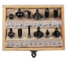 Набор фрез по дереву (8 мм; 12 шт.) FIT IT 36578