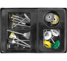 Набор корщеток и шарошек 17 шт FIT IT 36491