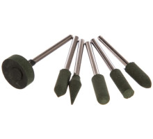 Насадки резиновые полировальные, мелкой зернистости, 6 шт. FIT IT 36923