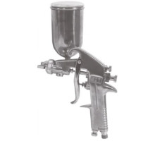 Пневматический краскопульт FIT верхний металлический бачок, 300мл 81016