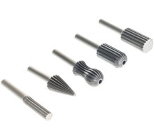 Шарошки для фигурных отверстий по металлу, HSS сталь, 5 шт. FIT HQ 36476