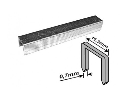 Скобы для степлера закаленные усиленные узкие (тип 53; 10 мм; 1000 шт.) FIT 31330