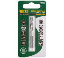 Сверло-Метчик комбинированное метрическое (18х56 мм; М6х1 мм) FIT 70903