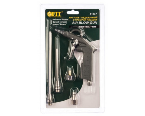 Обдувочный пистолет с набором насадок FIT IT 81067